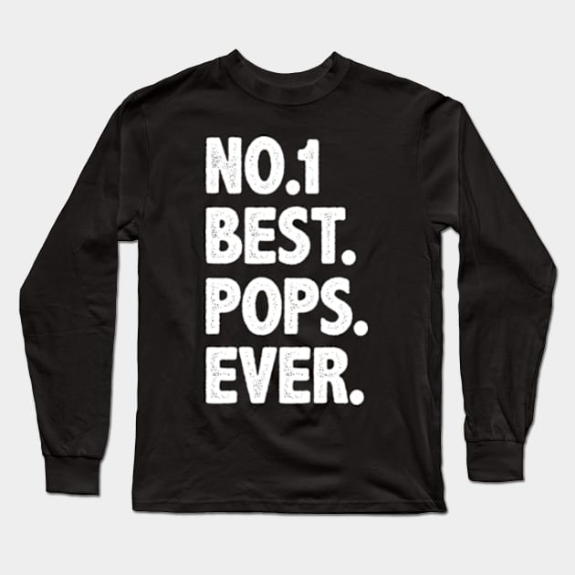 number one best pops ever Long Sleeve T-Shirt by MinyMerch